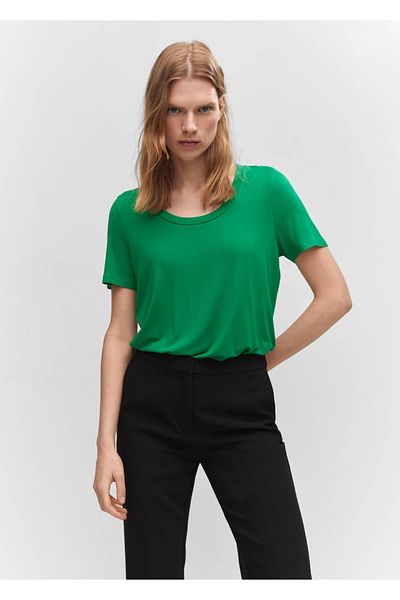 MANGO Woman tricou decoltat