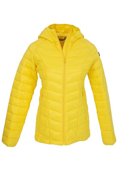 G-FOX Women's Short Fixed Hooded Padded Seasonal Sports Puffer Jacket 8722