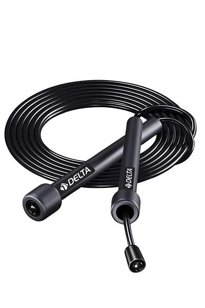 Delta 10 Pieces Adjustable Length Deluxe Black Jump Rope