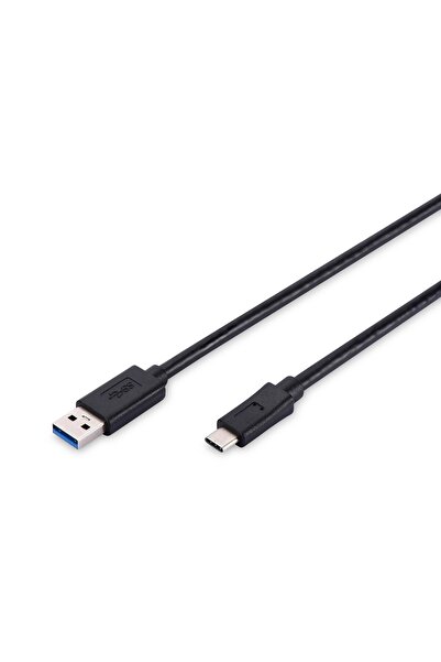 Assmann Usb Tip C Bağlantı Kablosu, Usb Tip C Erkek (USB 3.1/3.0/2.0) - Usb Tip A Erkek (USB 3.0/2.0), 1 Me