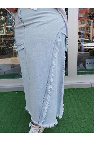 Ghisa GHİSA CEPLİ KOT ETEK MAVİ 5224