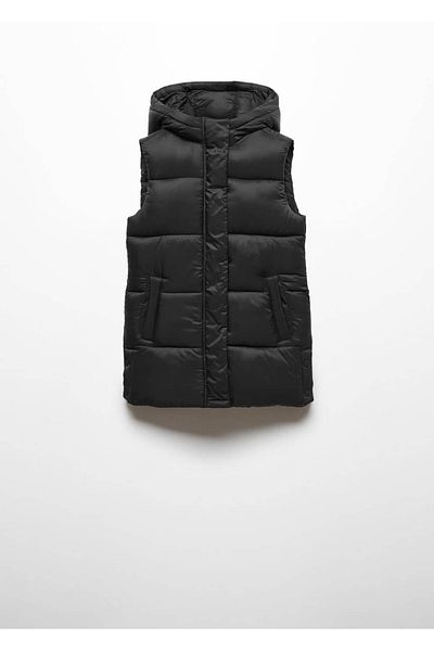 MANGO Kids Black Jacket for Children