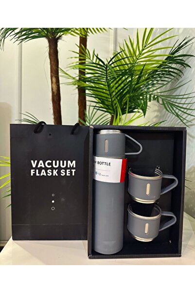 YBE COLLECTİON طقم ترمس من الفولاذ المقاوم للصدأ مكون من 3 أكواب باللون الورد...