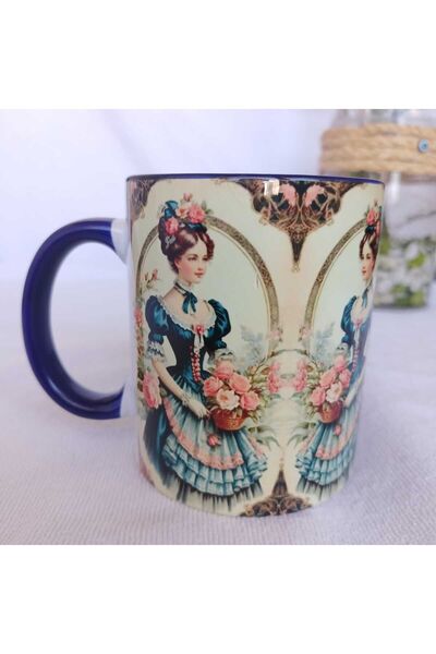 Mugs and love Vintage tasarım büyük boy kupa