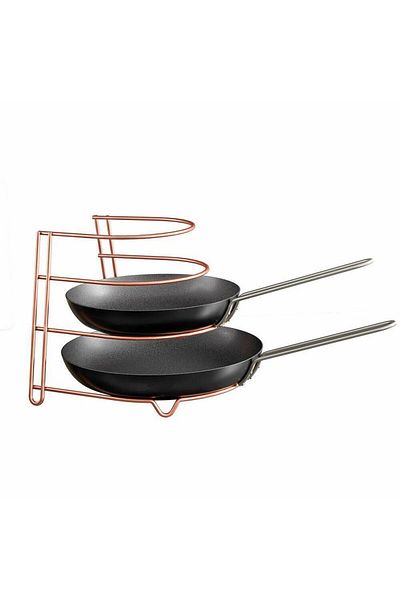 Metaltex Canyon Copper Pan Rack Organizer