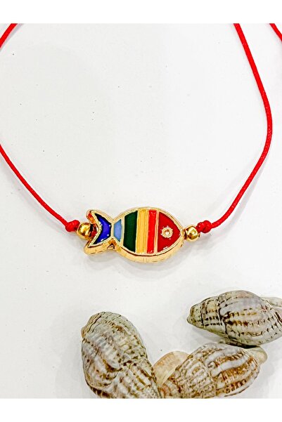 Jewelyf Ipli Balık Bileklik Makrome Örgü Ayarlanabilir