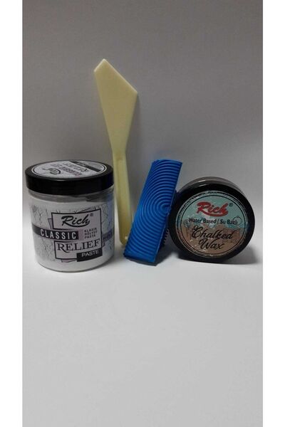Rich Budak Yapma Seti (rölyef Pasta - Budak Aleti - Çikolata Eskitme Wax) - Ç...