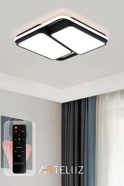 ARTELUZ Modern Cut-Out Square Model Plafonier - Chandelier (50x50 cm)
