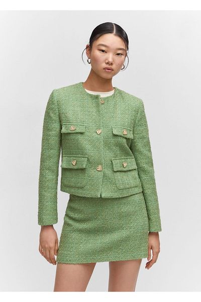 MANGO Woman Fusta din tweed