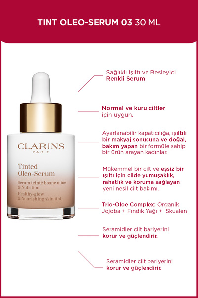 Clarins TINT OLEO-SERUM 03 30ML - Renkli Nemlendirici