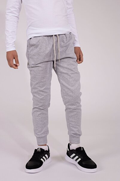 han elegant Παντελόνι jogger για κορίτσια και αγόρια unisex με 2 τσέπες με κορδόνια περίσφιξης, ελαστική μέση και στριφώματα με ραβδώσεις