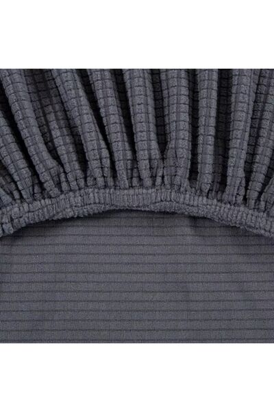 uzhanem Κάλυμμα καρέκλας Anthracite Πλενόμενο ελαστικό κάλυμμα καρέκλας Lycra