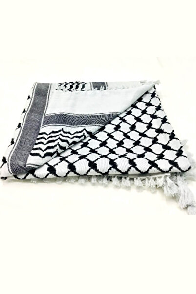 FLORA TEKSTİL Βαμβακερό λινό πουφέ, πούφε, σάλι κεφιάς KFY2353