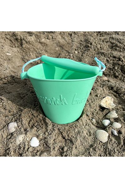 Scrunch Foldable Bucket Shovel Sand Set - Green