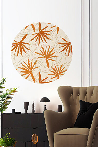 KanvasSepeti ملصق جداري على شكل قماش سميك ذاتي اللصق مزخرف بفن بوهيمي تجريدي