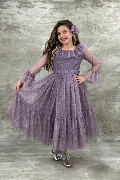 ABİYEKİDS Rochie de seara pentru copii stil stralucitor Rochie de absolvire L...