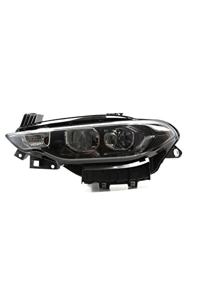 Genel Markalar Fiat Egea Uyumlu  Ledli Mercekli Motorlu Sağ Far 2015+ (içi Kr...