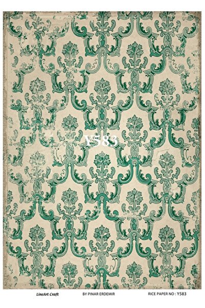 LİNEART ورق تزيين نحاسي بنمط السنة الجديدة رقم: NEW YEAR583- 29X42cm