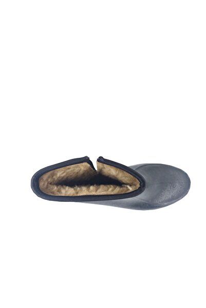 fafatara Чорні вовняні водонепроникні короткі гумові черевики на блискавці