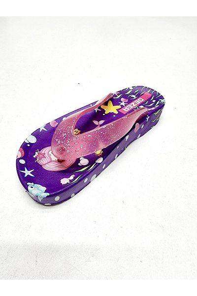 GEZER Children's Summer Mermaid Flip Flops Beach Slippers