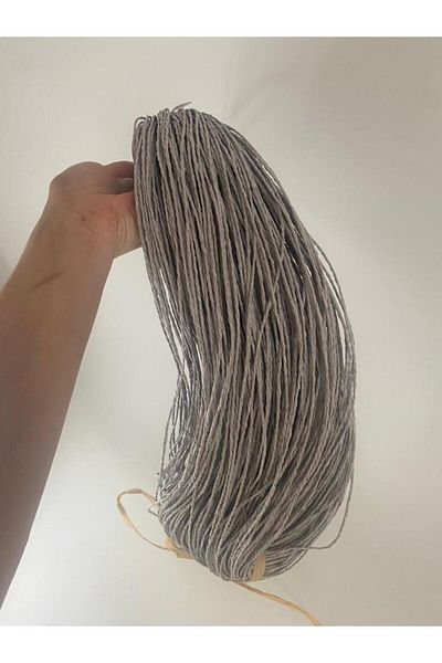 VATOL Paper Rope, Knitting Rope Used for Kraft Products, Bag Rope, Gray Color Paper Rope