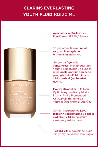 Clarins Everlasting Youth Fluid 103 RP 30 ml Fondöten