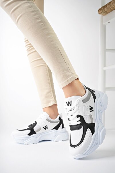 pasyone Λευκά γυναικεία παπούτσια casual sneaker με ψηλή σόλα