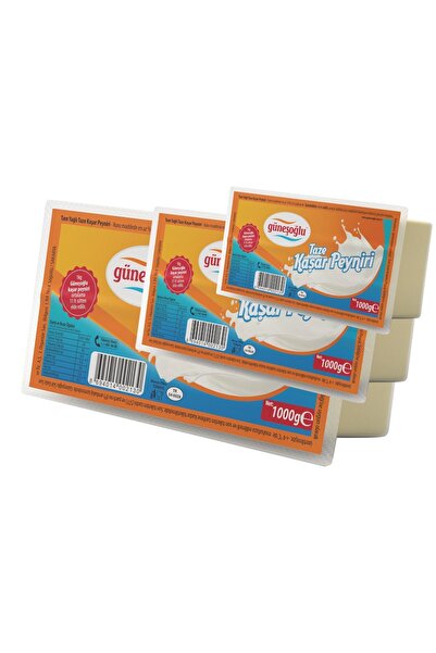 Güneşoğlu Taze Kaşar Peyniri ( 3 X 1 Kg )