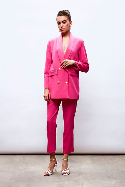 Sateen Corsage Detailed Trousers - PINK