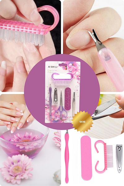 Practials Mini Size Multi-Purpose Nail Manicure Care Set| Multicolored
