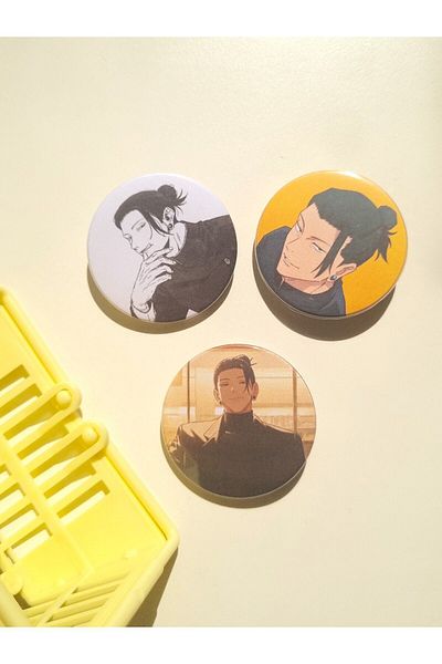 Yenaplanner Σετ στολίδι/σήμα τσάντας Jujutsu Kaisen Geto