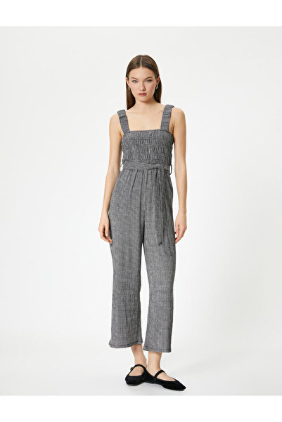 Koton Schwarzer Overall für Damen - 4sal40097ık