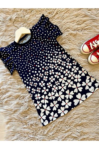 enes baby rochie de fetiță cu inimă florală