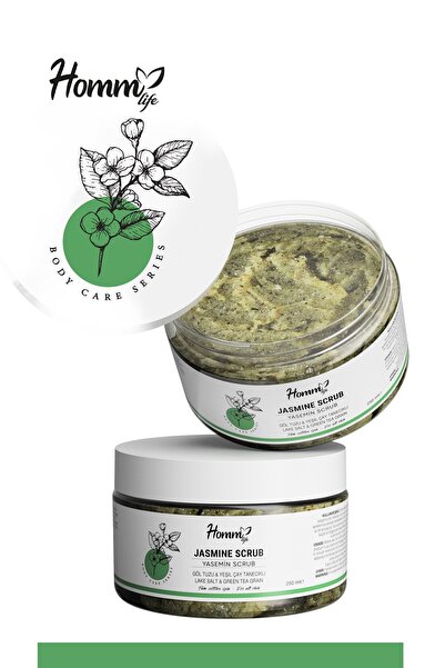 hommlife Yaseminli & Yeşilçaylı- Bitki Tanecikli Scrub 250 ml