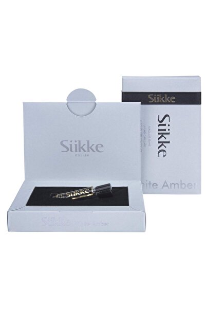 SÜKKE Sükke WHITE AMBER Hediyelik Kadın Alkolsüz Parfüm Esansı 5ml. Çelik Bil...
