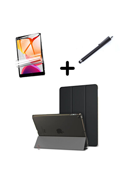 UnDePlus Apple Ipad Air 3 / Pro 10.5" Kılıf Set Pu Deri Smart Tablet Kilifi E...