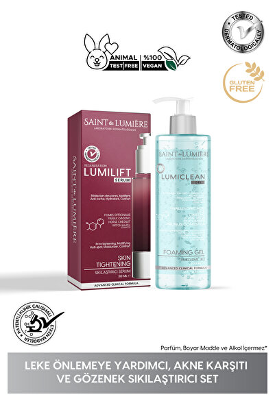 SAINT DE LUMIERE LUMISERIES Gözenek sıkılaştıcı, Siyah Nokta Karşıtı ve Arınd...