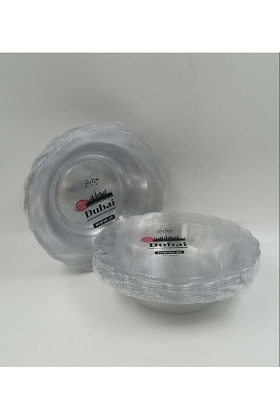 TURKUAZ PARTY Set of 10 Silver Dubai Bowls