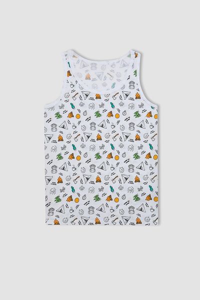 DeFacto Tricou cu model pentru băiat din 2 piese C7747a824sm