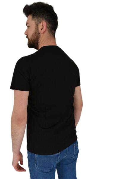 DYNAMO Чоловіча футболка з принтом і круглим вирізом 2383 Bgl-st02825