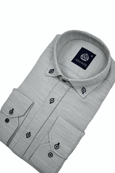 ADVANTE Чоловіча сорочка з довгими рукавами, плетена тканина Bgl-st02983
