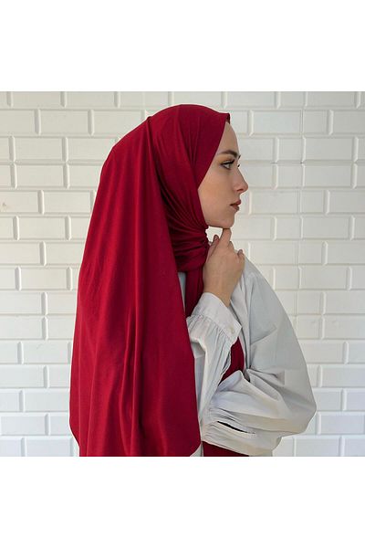 vicuna vento Red Combed Shawl