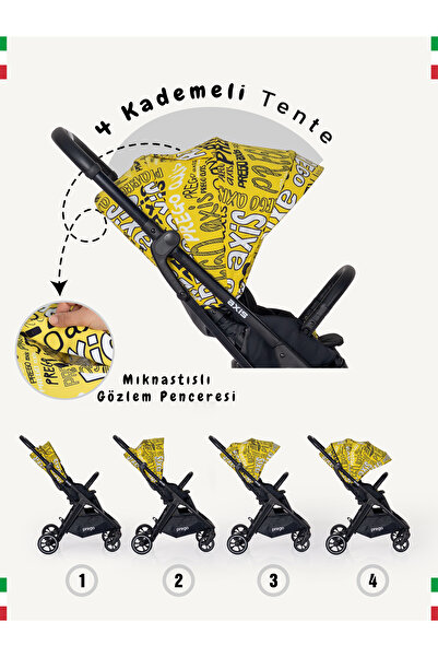 Prego Axis 360 Derece Dönebilen Oturma Üniteli Çift Yönlü Bebek Arabası