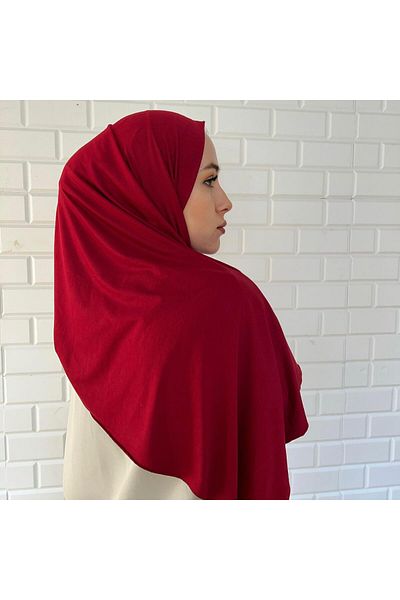 vicuna vento Red Combed Shawl
