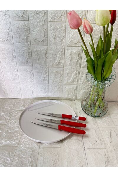 ggs solingen Doğrama Bıçağı Tırtıklı (sıyah) 3 lü