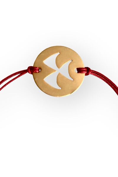 sümerce Atölyesi Sümerce Dağ Ülke Sembollü Ip Bileklik Mat