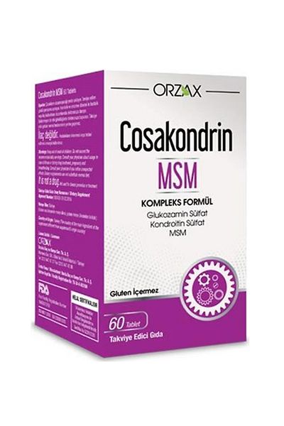 Ocean Orzax Cosakondrin MSM 60 Tablets - Teeth Whitening Foam Gift