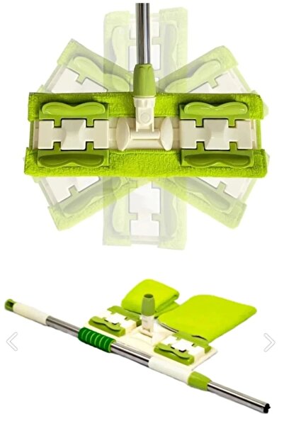 Rosemor Sihirli Teleskobik Mop Multi Fonksiyonel Ayarlanır Mikrofiber Mop Pas...