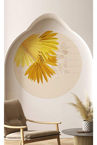 KanvasSepeti ملصق جداري على شكل قماش سميك ذاتي اللصق مزخرف بفن بوهيمي تجريدي