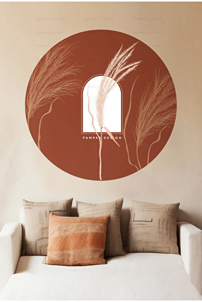 KanvasSepeti ملصق جداري على شكل قماش سميك ذاتي اللصق مزخرف بفن بوهيمي تجريدي